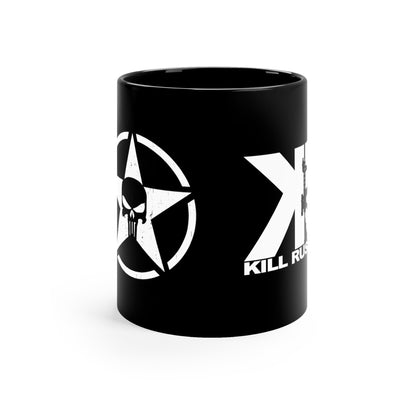 Kill Rush Invasion Star Black Coffee Mug, 11oz
