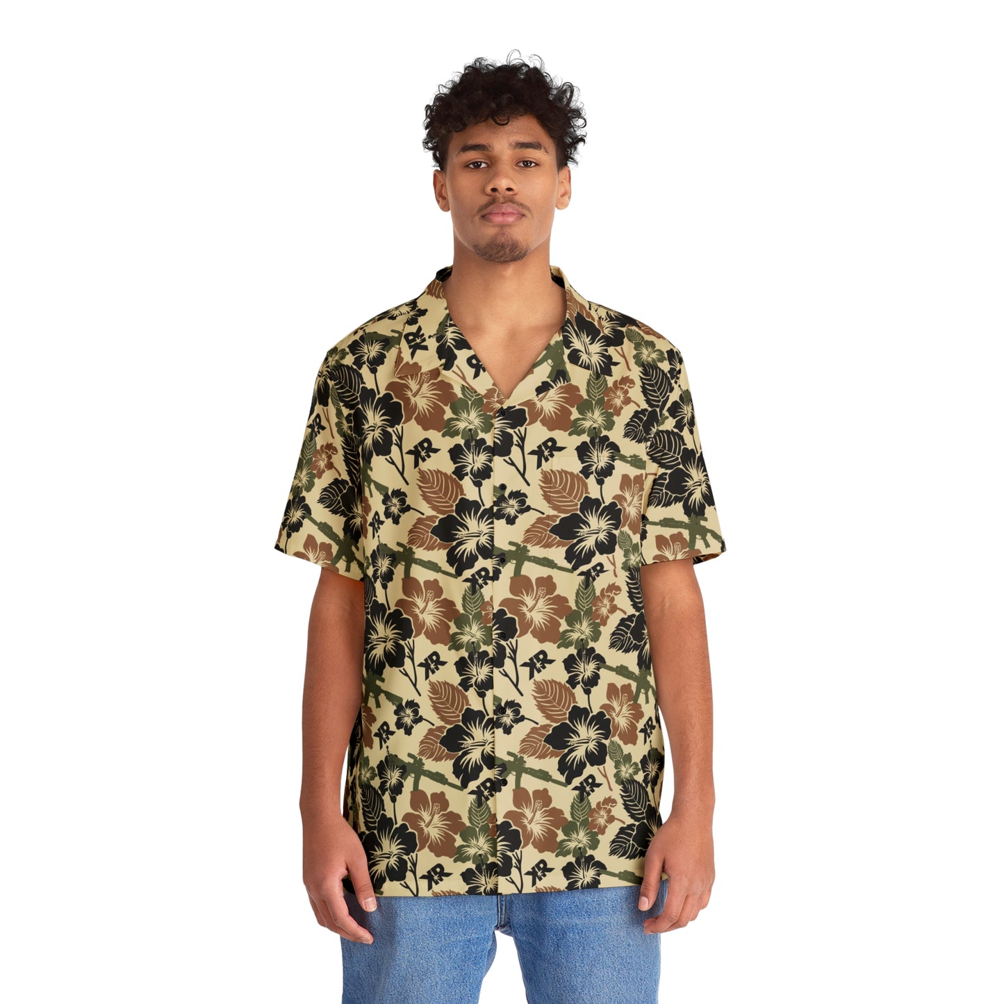 KR Gun Men's Hawaiian Shirt (AOP)